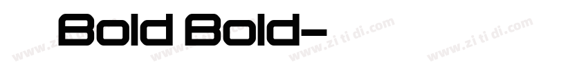 小米 Bold Bold字体转换